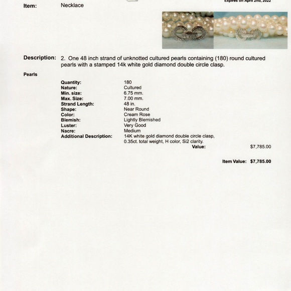 Gorgeous 48" strand of cultured pearls (unknotted) - Picture 4 of 4